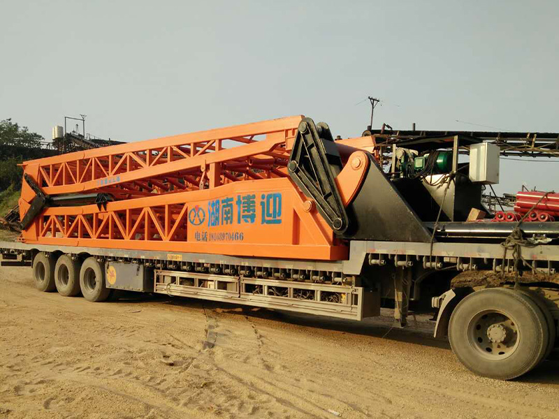 全液壓折疊皮帶機21米運輸